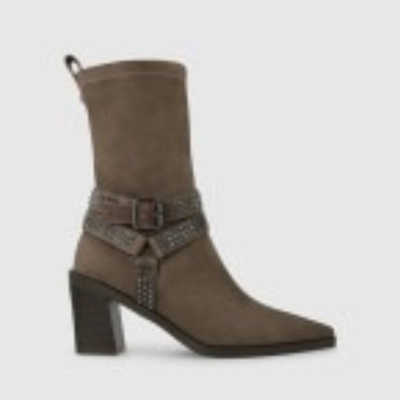 NEW LODI Love Women´s heeled ankle boots in suede with straps - Picture 5 of 5